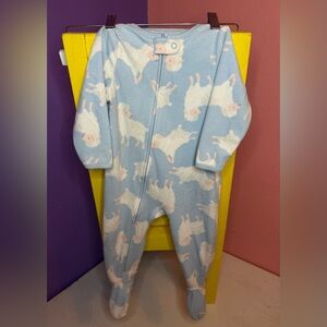 Child of Mine Cozy pink and blue Baby Onesie